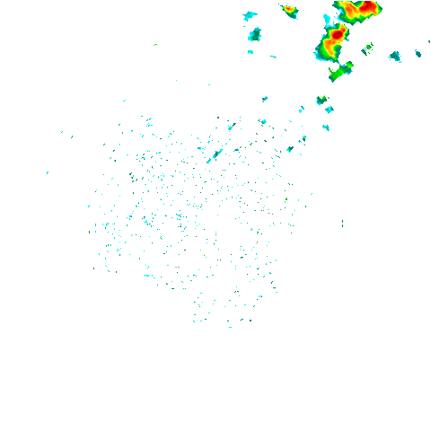 Rain radar, 70km range, 12:20am